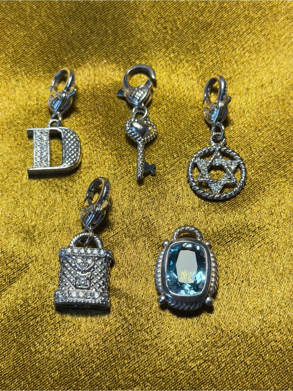(5) Judith Ripka Sterling Pendants